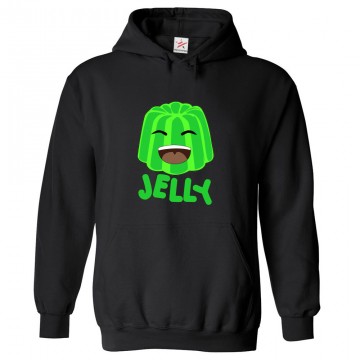 Green Jelly Classic Unisex Kids and Adults Pullover Hooded Sweatshirt				 									 									